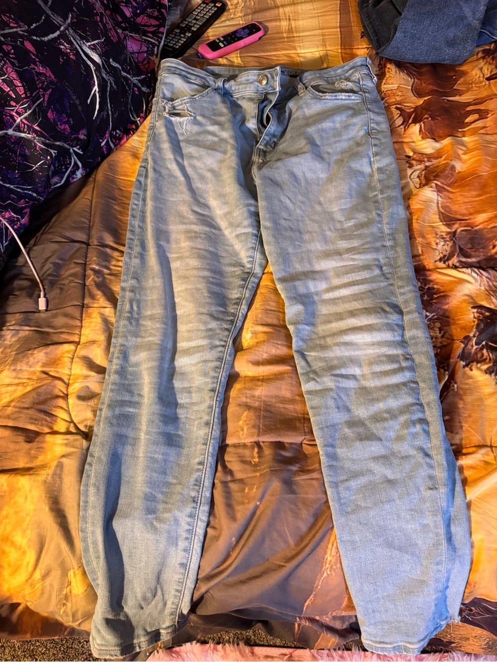 American Eagle Outfitters Light Blue Jeans - Denim